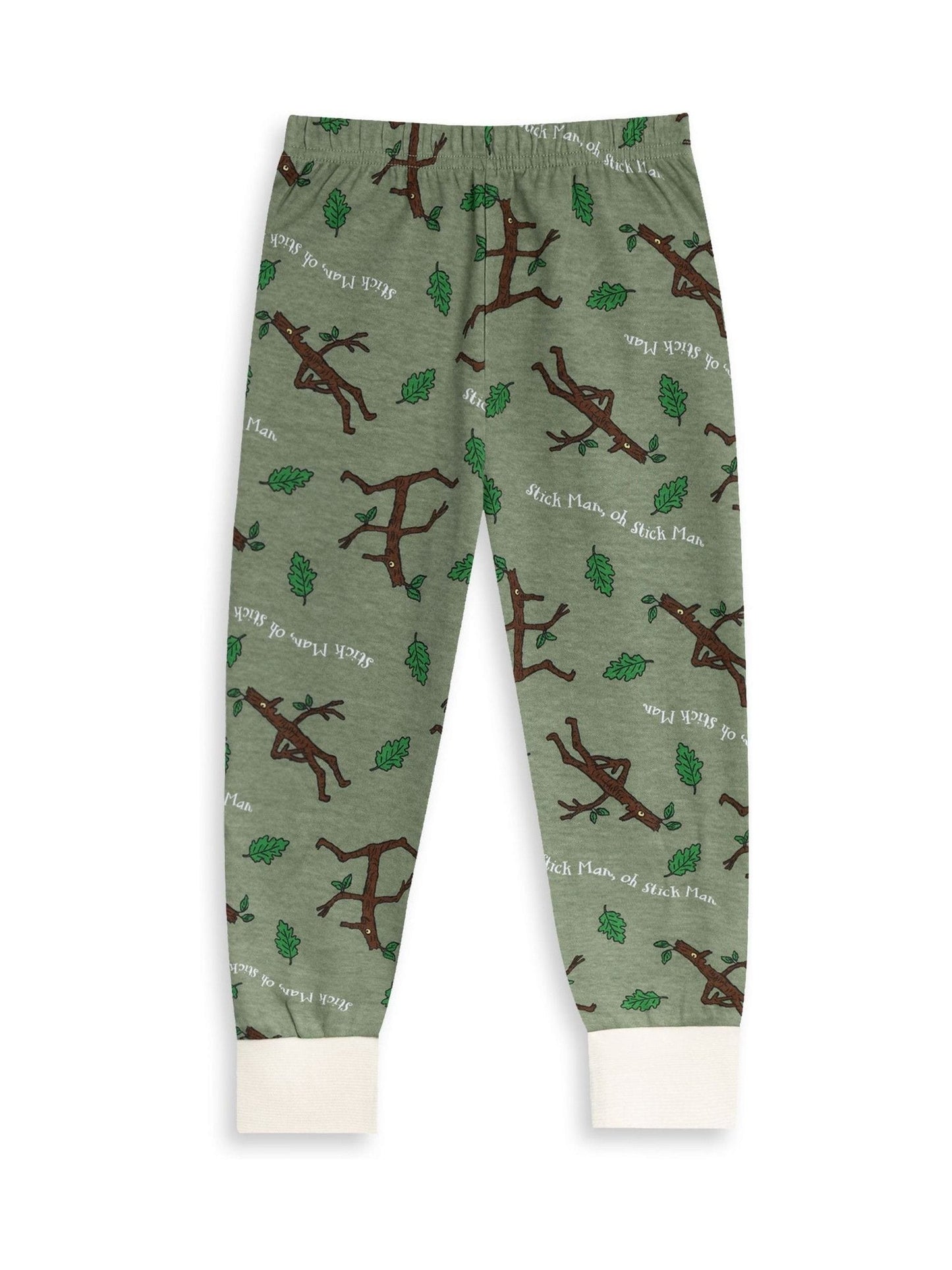 Dsiney Kidz - Vanilla Underground Brown Gruffalo & Friends Stickman Long Sleeve Long Leg Pyjamas Set image 4