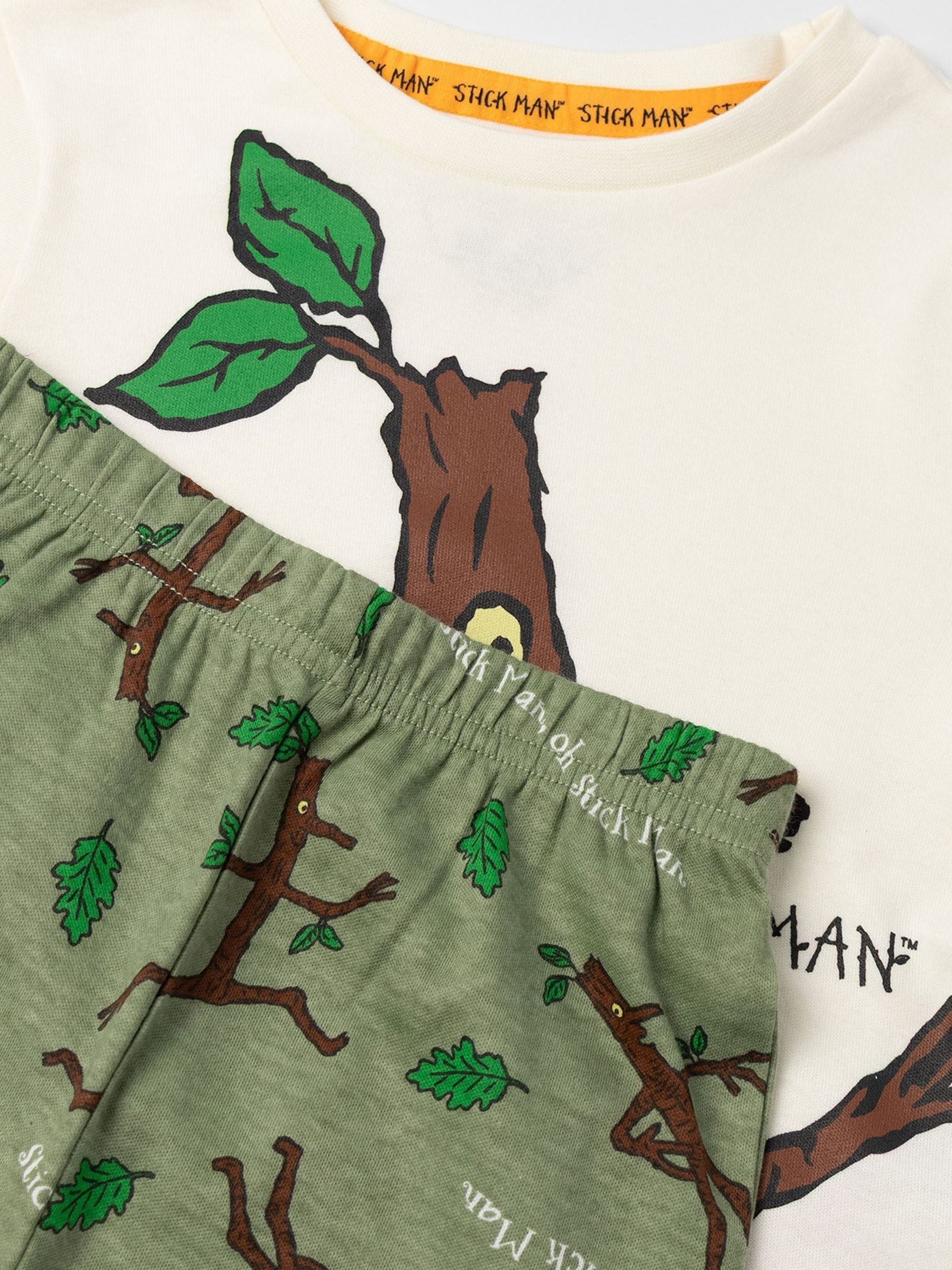 Dsiney Kidz - Vanilla Underground Brown Gruffalo & Friends Stickman Long Sleeve Long Leg Pyjamas Set image 5