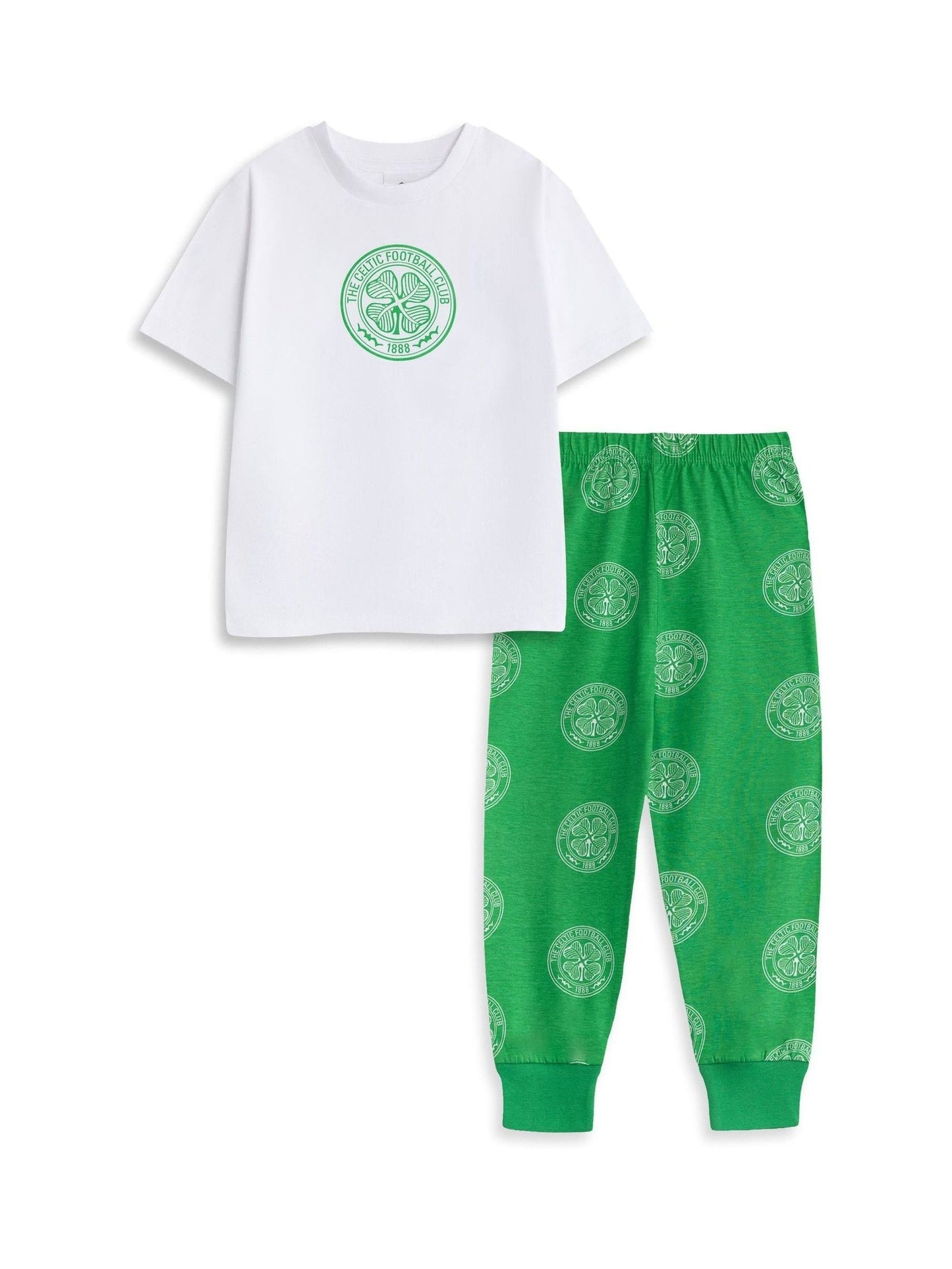 Vanilla Underground Green Celtic Short Sleeve Long Leg Pyjamas Set image 1