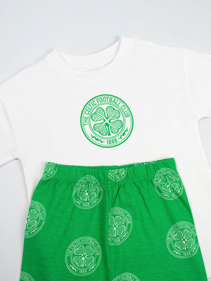 Vanilla Underground Green Celtic Short Sleeve Long Leg Pyjamas Set image 4