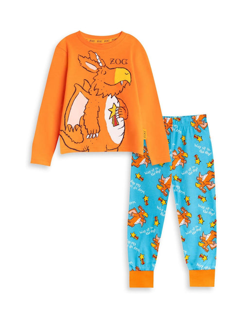 Vanilla Underground Orange Gruffalo & Friends Zog Long Sleeve Long Leg Pyjamas Set image 1