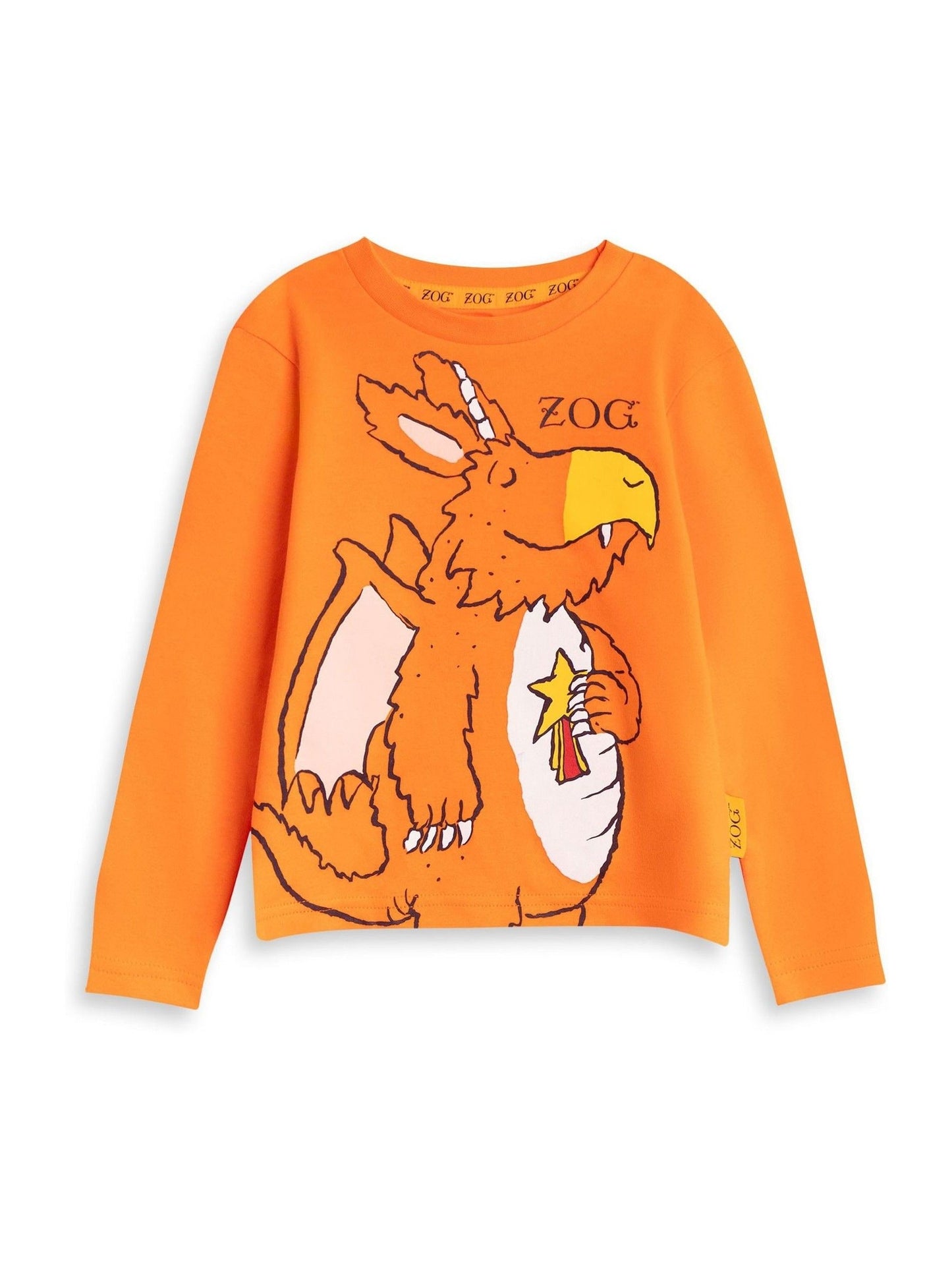 Dsiney Kidz - Vanilla Underground Orange Gruffalo & Friends Zog Long Sleeve Long Leg Pyjamas Set image 2