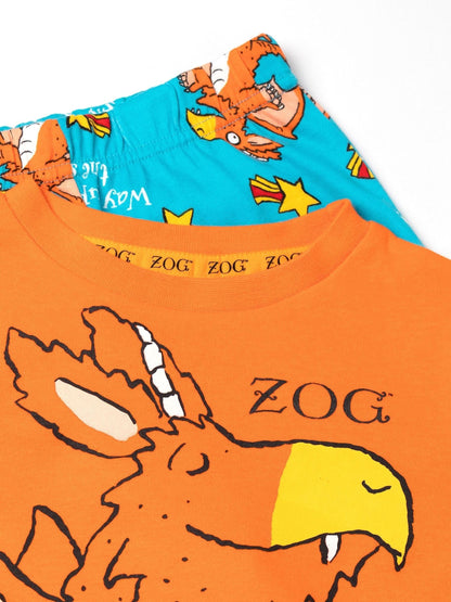Dsiney Kidz - Vanilla Underground Orange Gruffalo & Friends Zog Long Sleeve Long Leg Pyjamas Set image 5