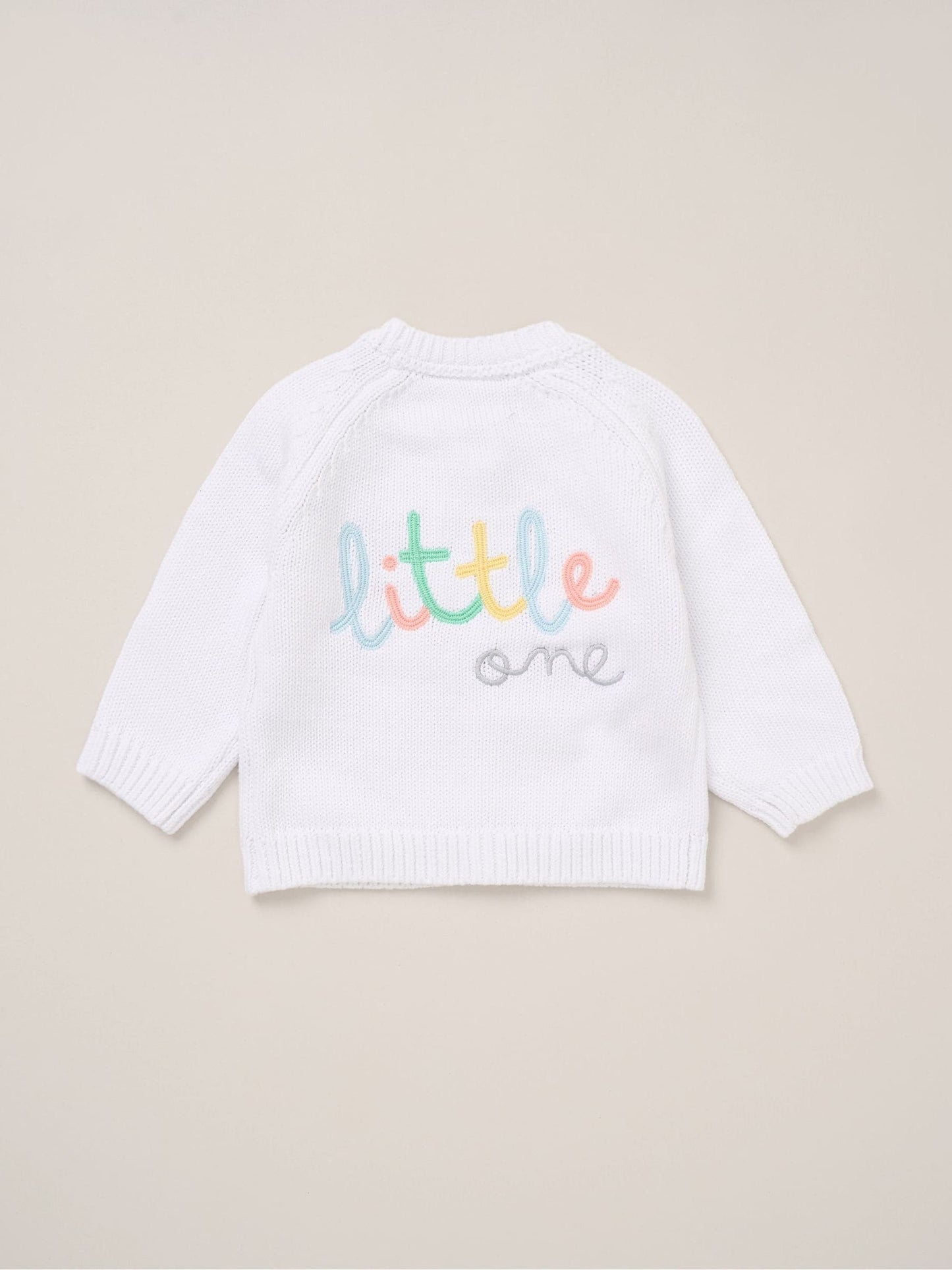 Dsiney Kidz - Rock-A-Bye Baby Boutique White Cardigan With Embroidery Back Detail image 3