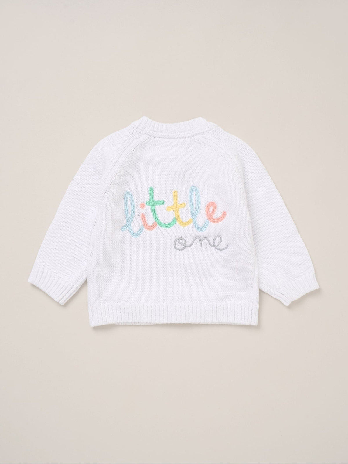 Dsiney Kidz - Rock-A-Bye Baby Boutique White Cardigan With Embroidery Back Detail image 3