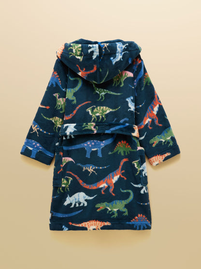 Dsiney Kidz - Joules Boys' Snug Navy Dino Dressing Gown image 2