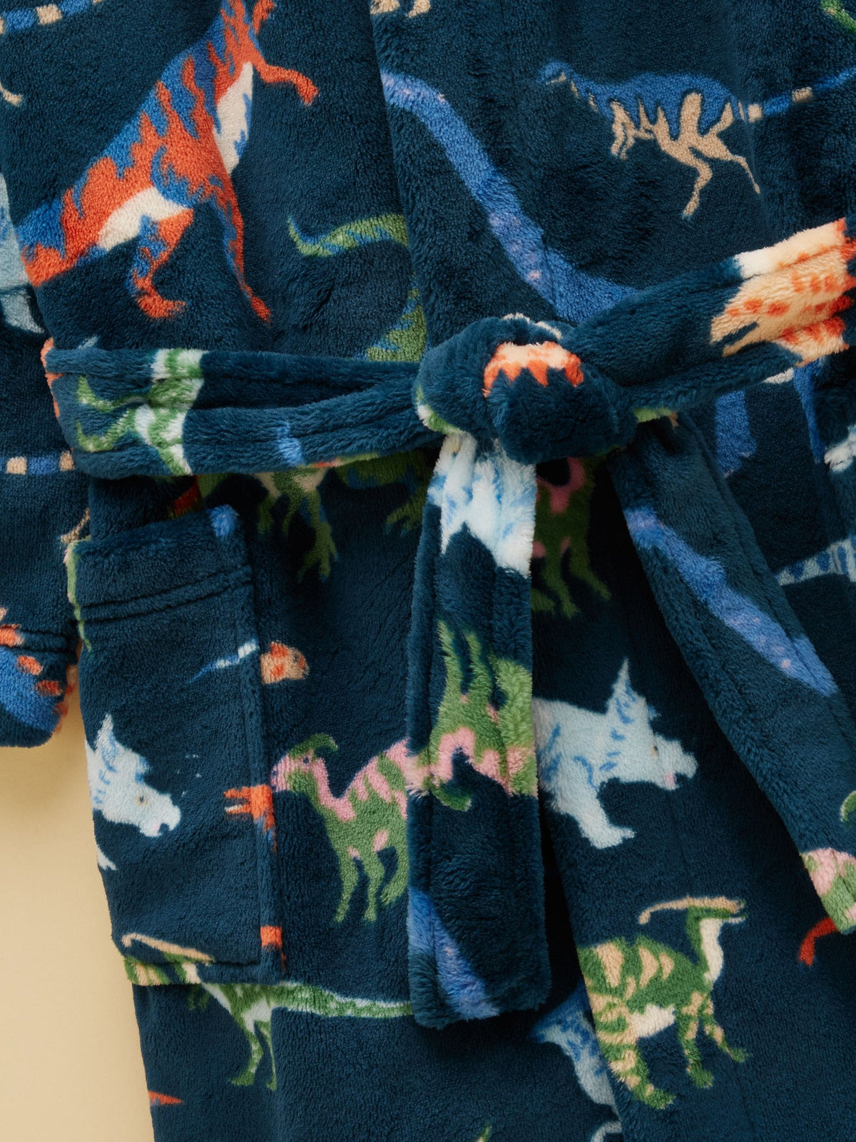 Dsiney Kidz - Joules Boys' Snug Navy Dino Dressing Gown image 3