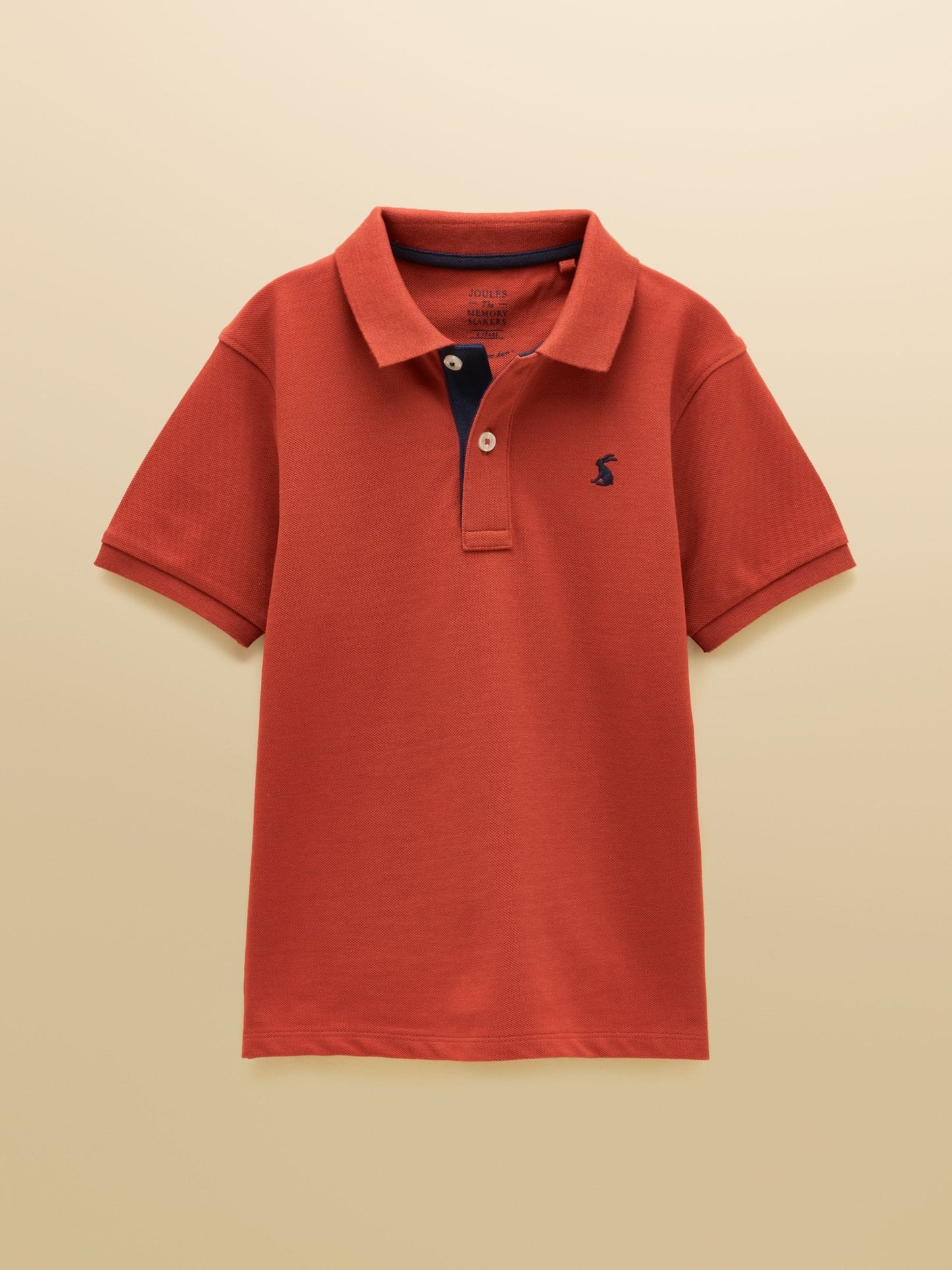 Dsiney Kidz - Joules Boys' Woody Burnt Orange Short Sleeve Cotton Polo Shirt image 2