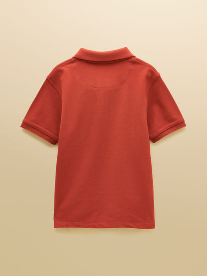 Dsiney Kidz - Joules Boys' Woody Burnt Orange Short Sleeve Cotton Polo Shirt image 3
