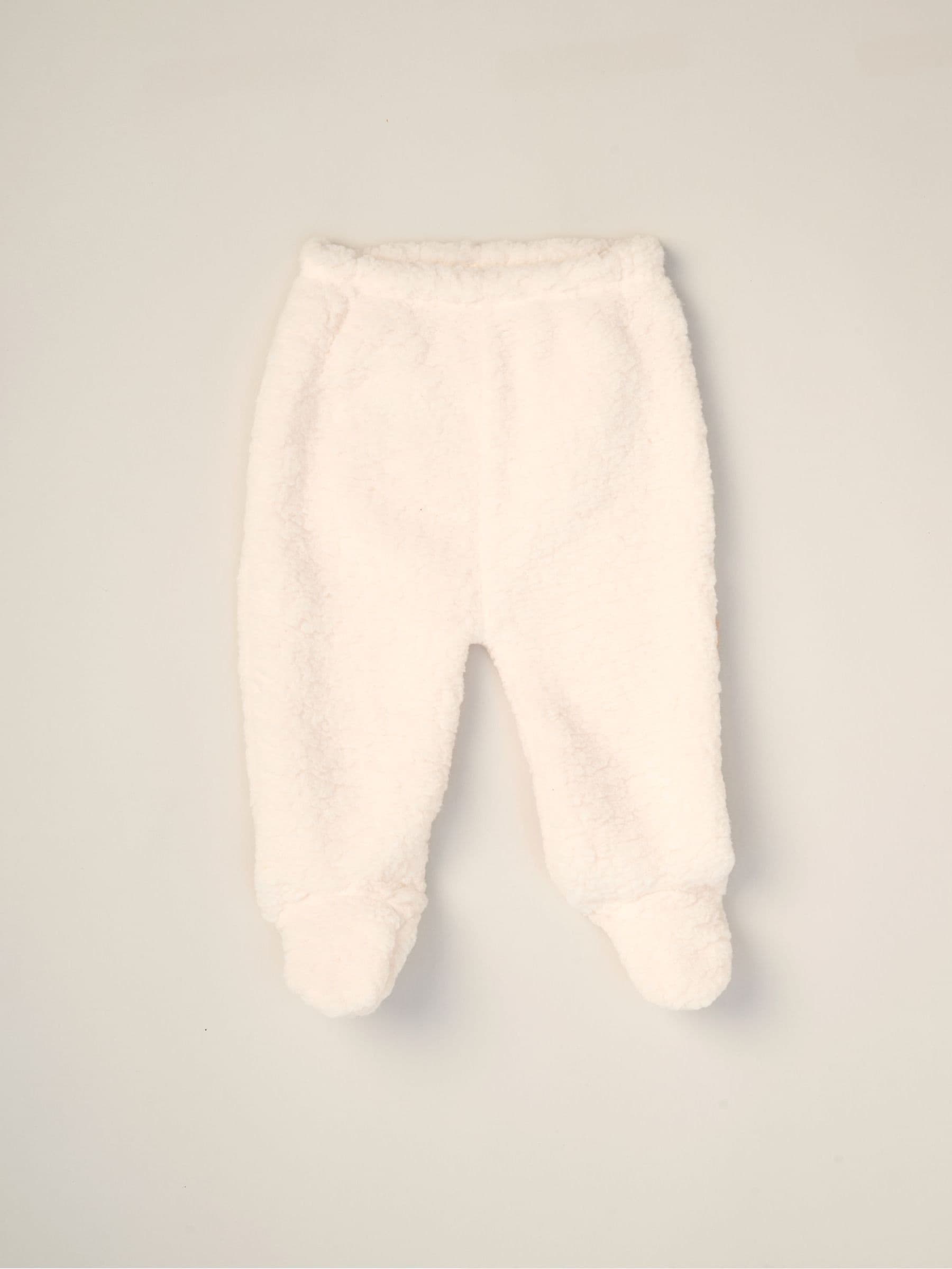 Rock-A-Bye Baby Boutique White 3-Piece Teddy Gilet, Bodysuit And Footed Trousers Set image 6