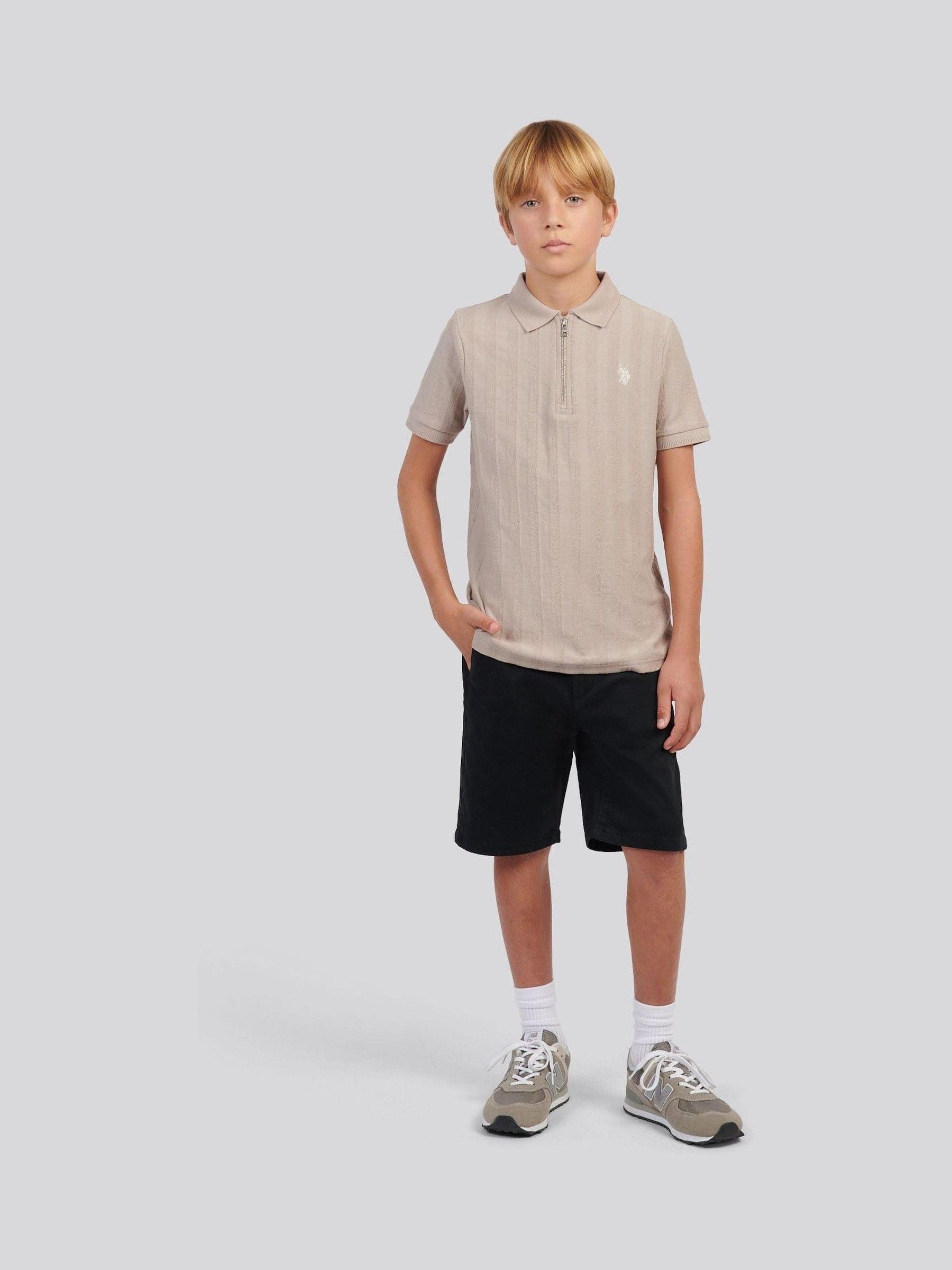 Dsiney Kidz - U.S. Polo Assn Black Classic Chino Shorts image 2