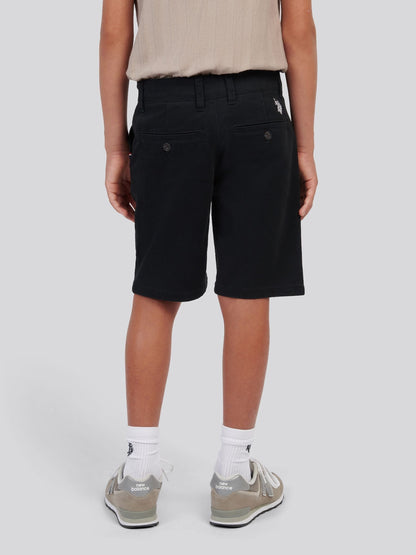 Dsiney Kidz - U.S. Polo Assn Black Classic Chino Shorts image 3