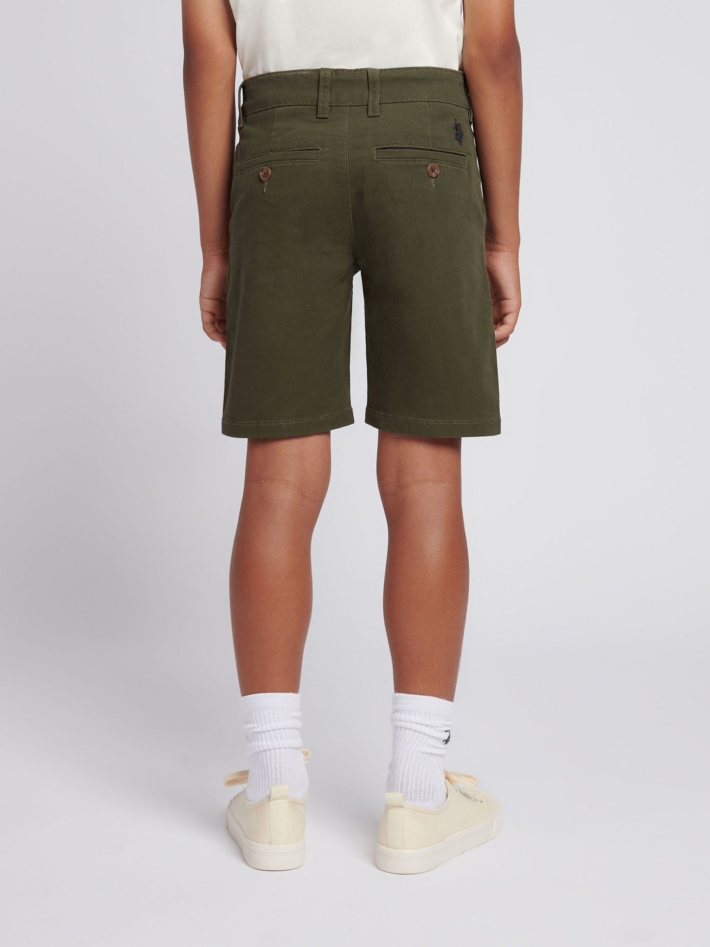 Dsiney Kidz - U.S. Polo Assn Green Classic Chino Shorts image 2