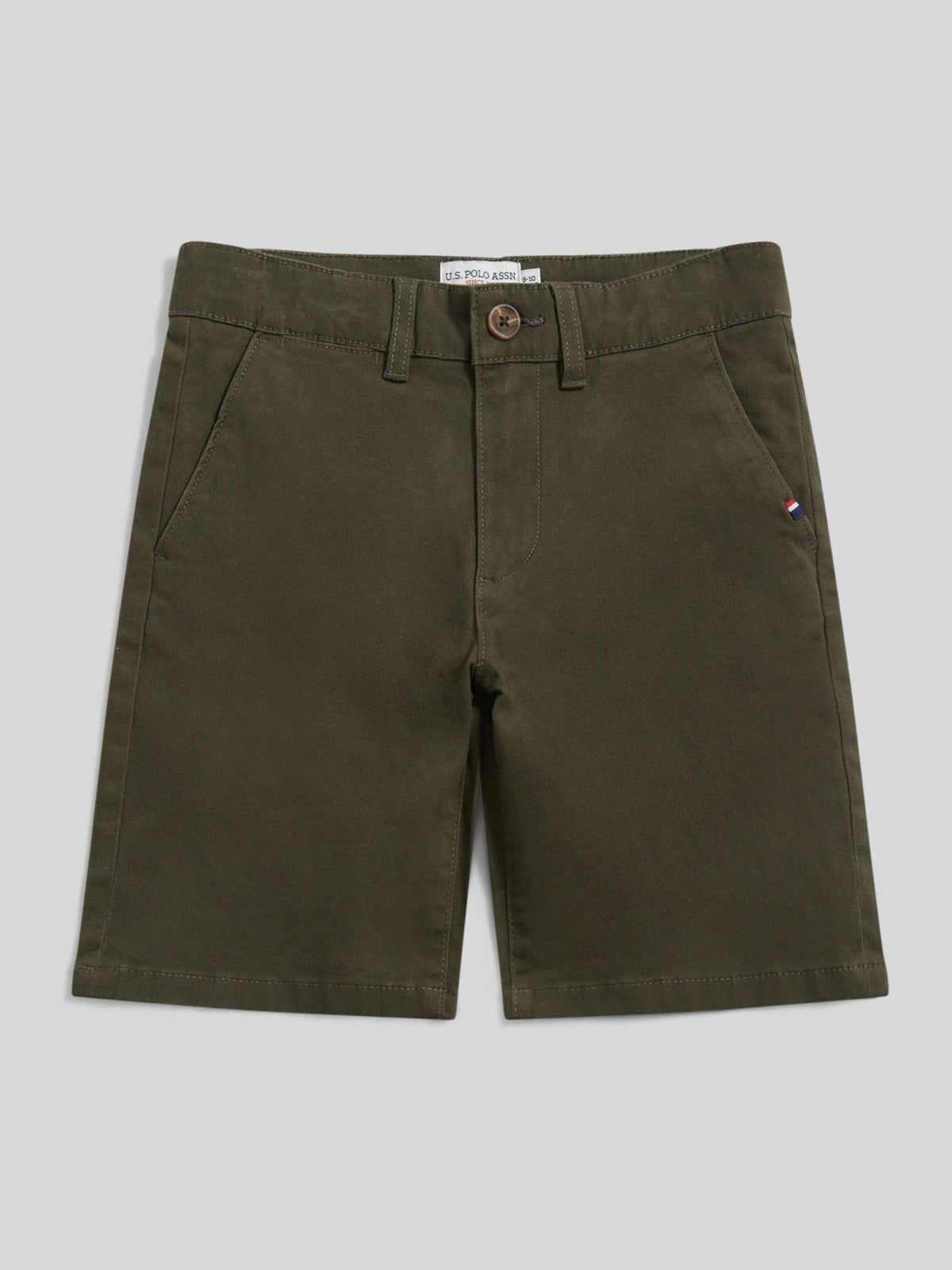 U.S. Polo Assn Green Classic Chino Shorts image 6