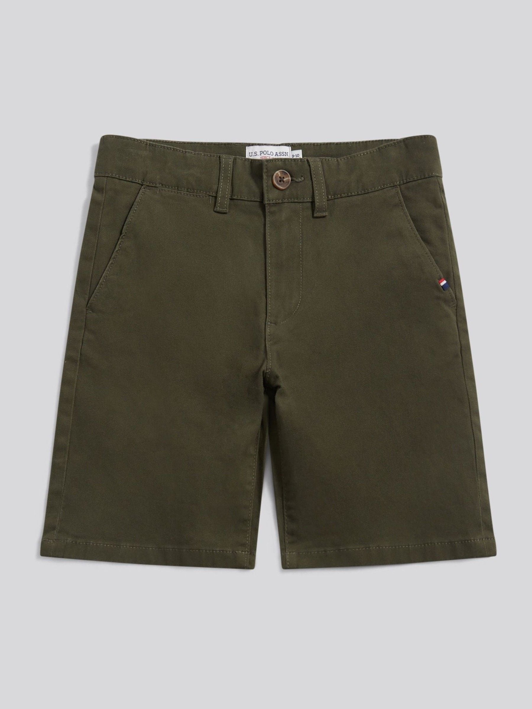 Dsiney Kidz - U.S. Polo Assn Green Classic Chino Shorts image 6