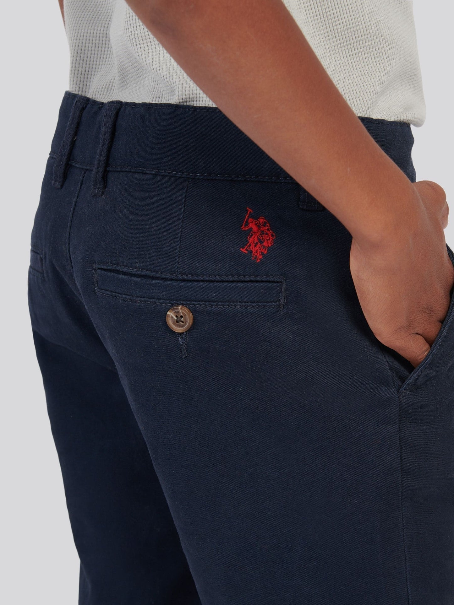 Dsiney Kidz - U.S. Polo Assn Blue Classic Chino Shorts image 4