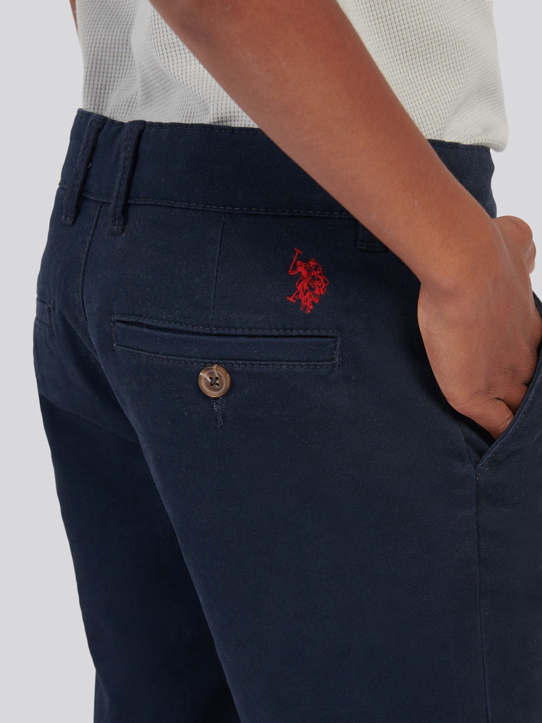 Dsiney Kidz - U.S. Polo Assn Blue Classic Chino Shorts image 4