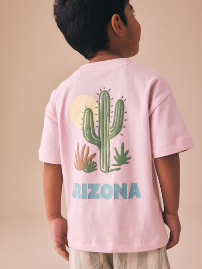 Dsiney Kidz - Light Pink/Mint Stripe Short Sleeve T-Shirt & Shorts Set (3mths-7yrs) image 3