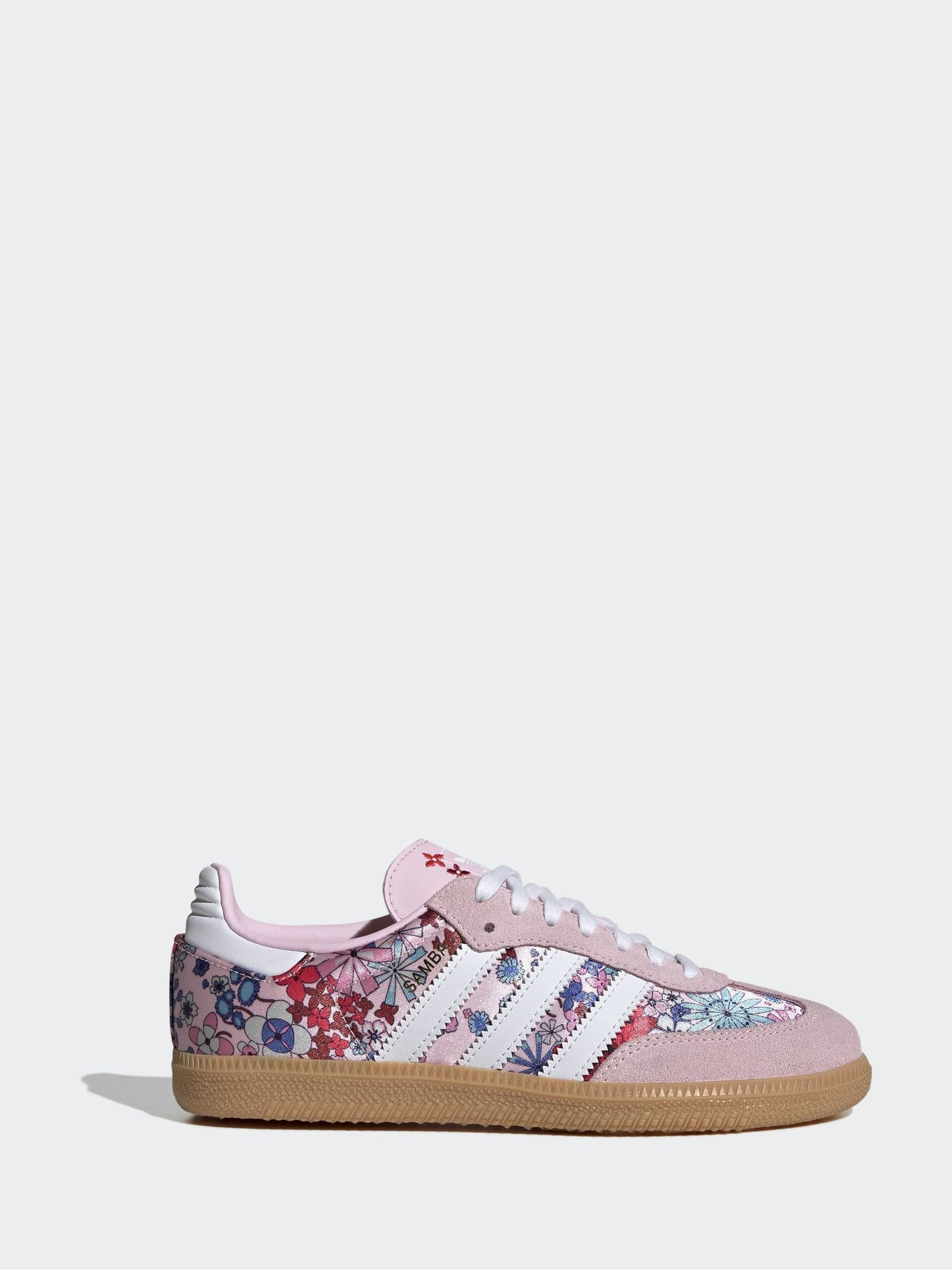adidas Originals Lilac/Pink Samba OG x Liberty London Junior Trainers image 1