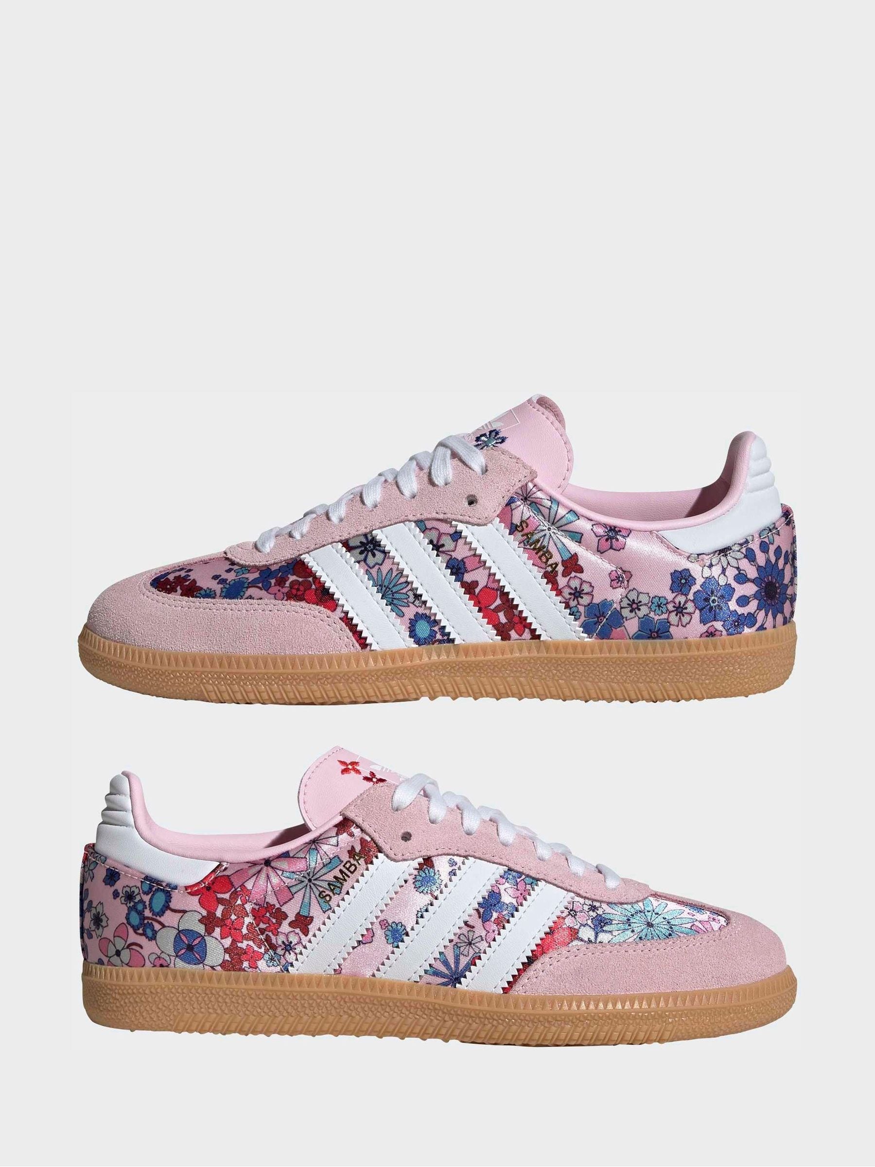 adidas Originals Lilac/Pink Samba OG x Liberty London Junior Trainers image 6