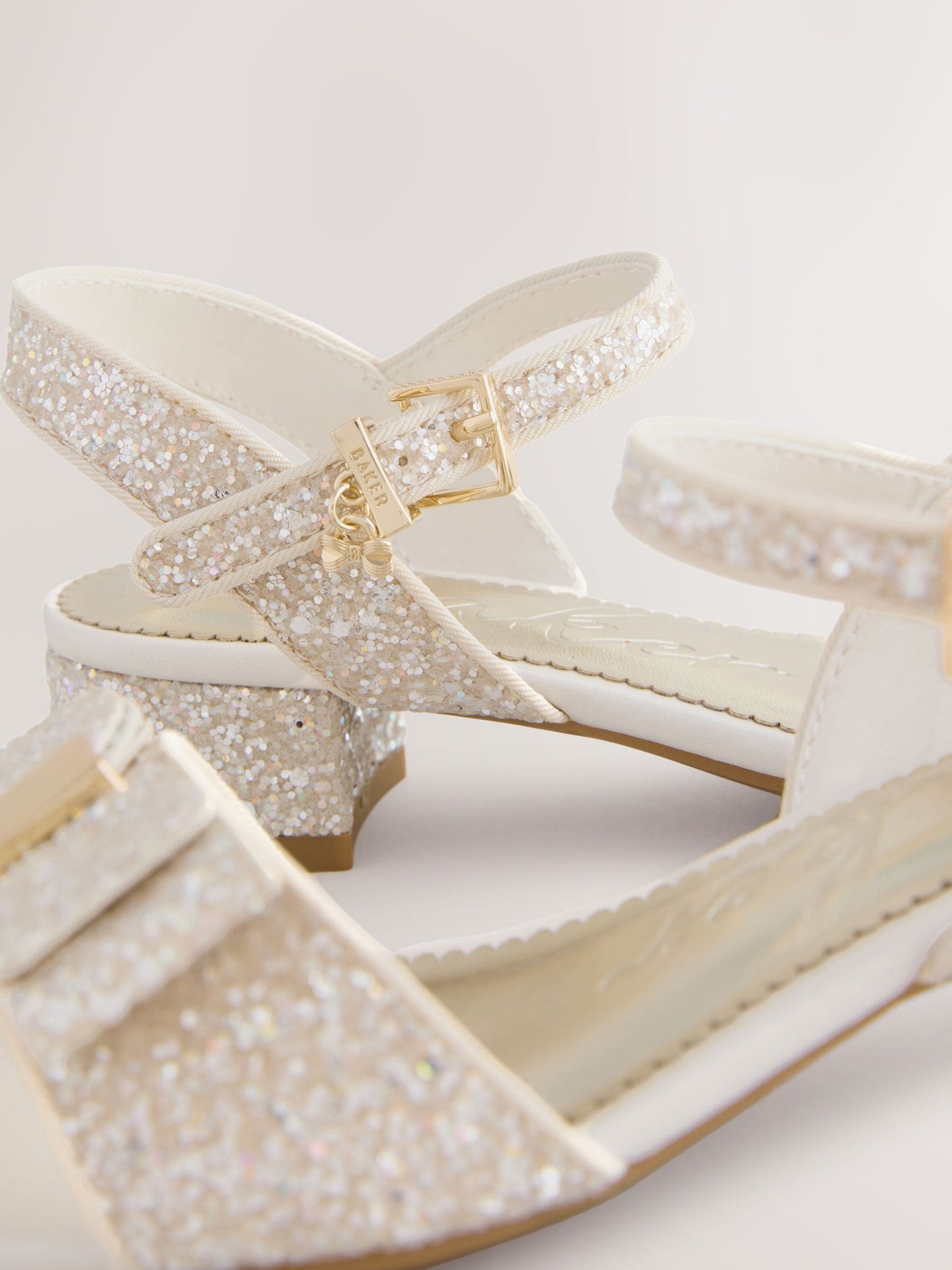 Baker by Ted Baker Ocassion Glitter Ankle Strap Sandals image 4