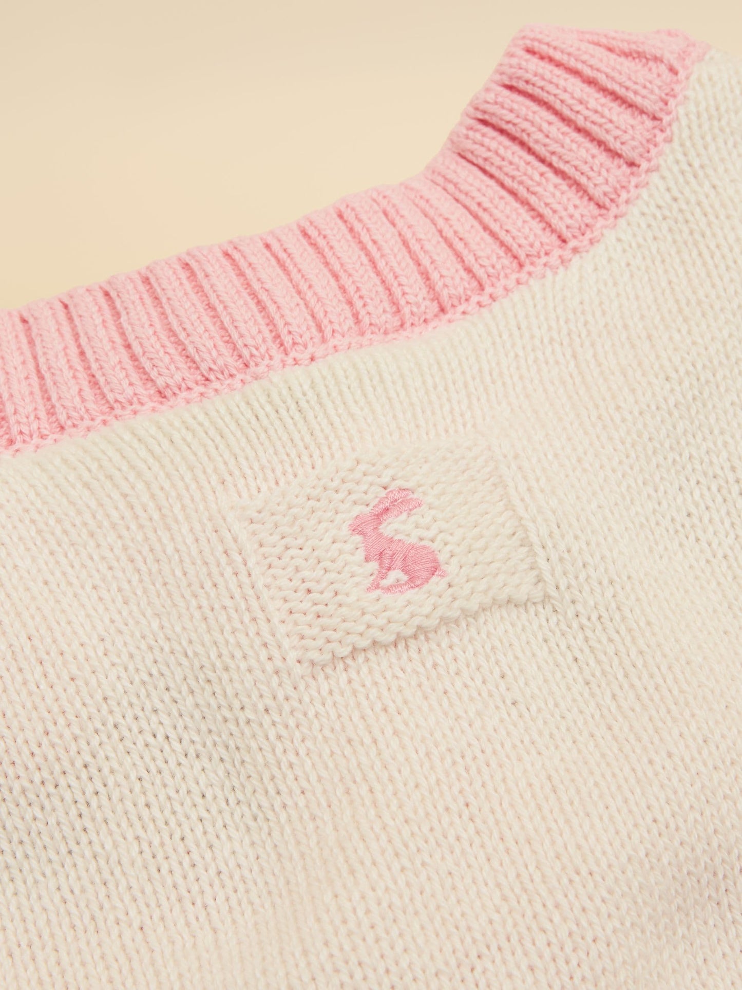 Dsiney Kidz - Joules Girls' Pippa Cream Horse Knitted Cardigan image 3