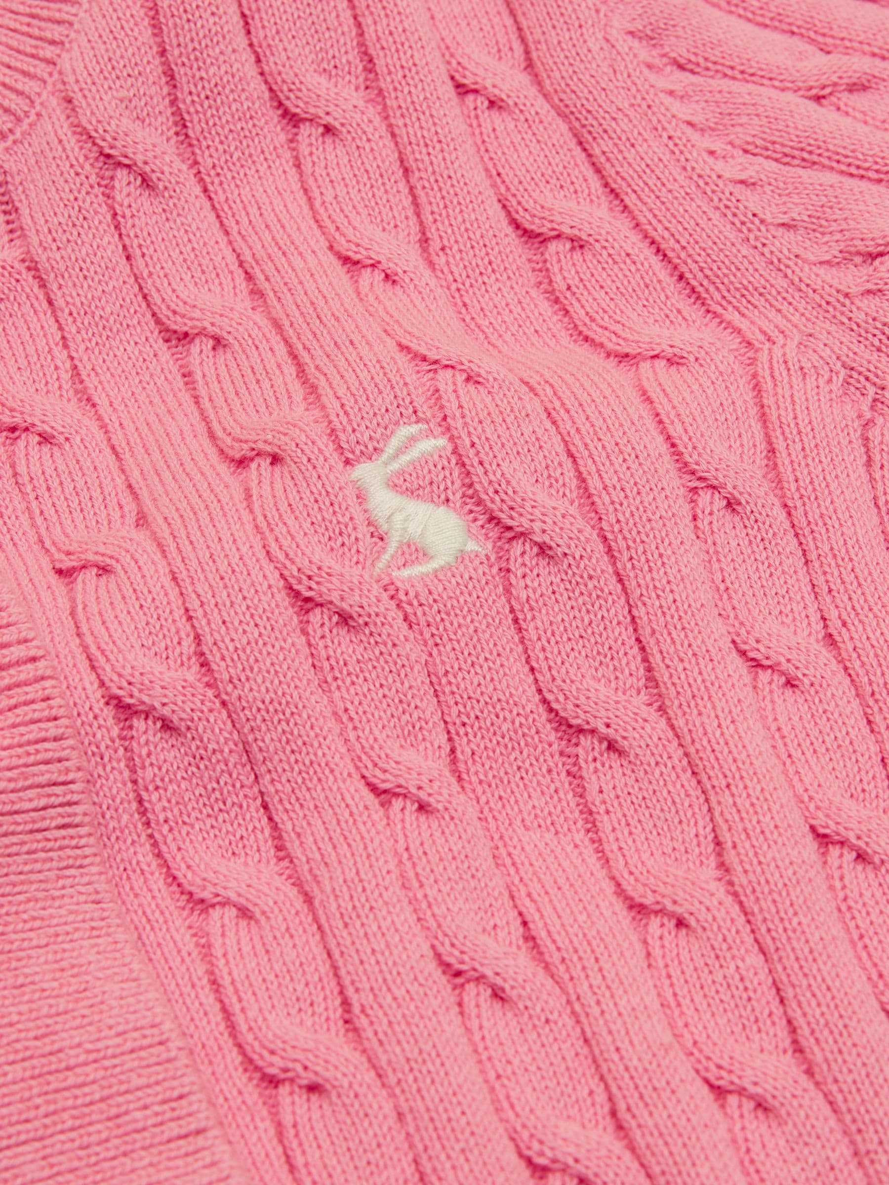 Dsiney Kidz - Joules Girls' Mallory Pink Cable Cardigan image 3