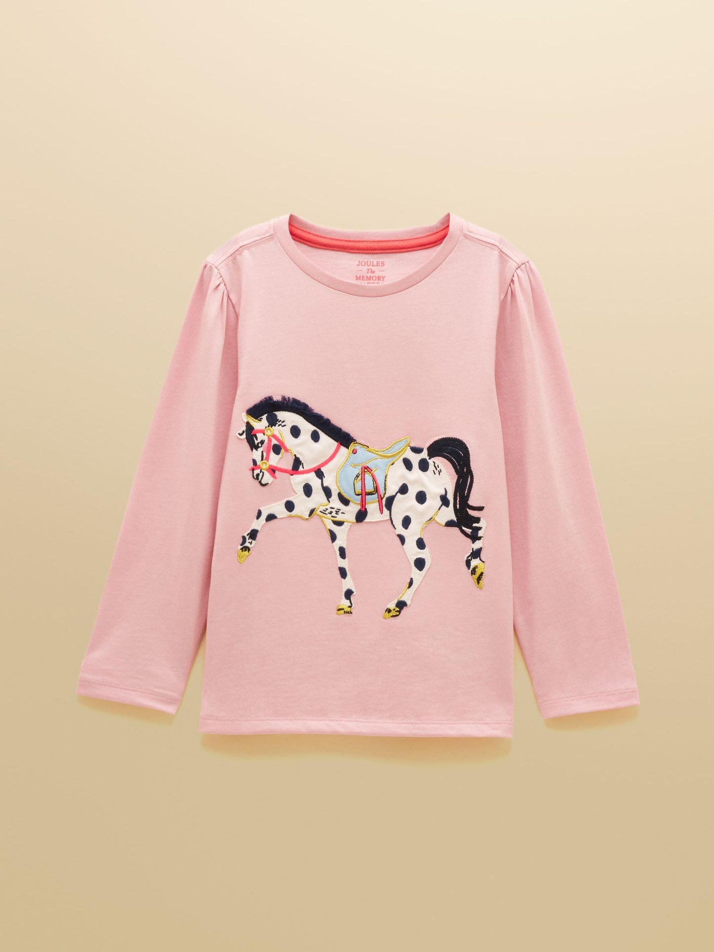 Dsiney Kidz - Joules Girls' Ava Pink Horse Applique Long Sleeve Top image 1