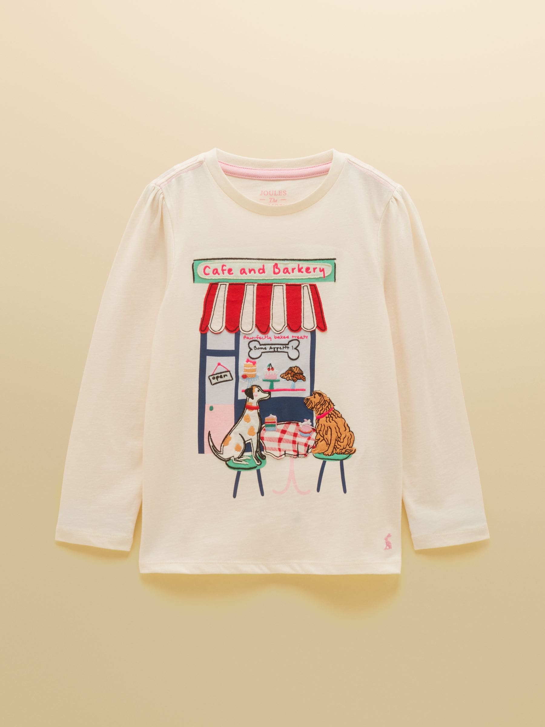 Dsiney Kidz - Joules Girls' Ava Cream Applique Long Sleeve Top image 1