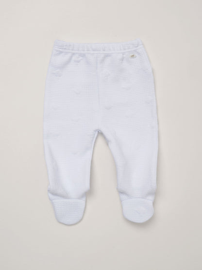 Rock-A-Bye Baby Boutique White Baby Quilted Jacket And Trousers Set image 3