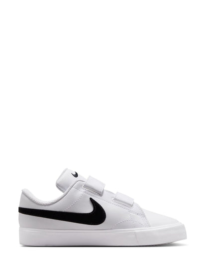 Nike White/Black Junior Tennis Essential Trainers image 2