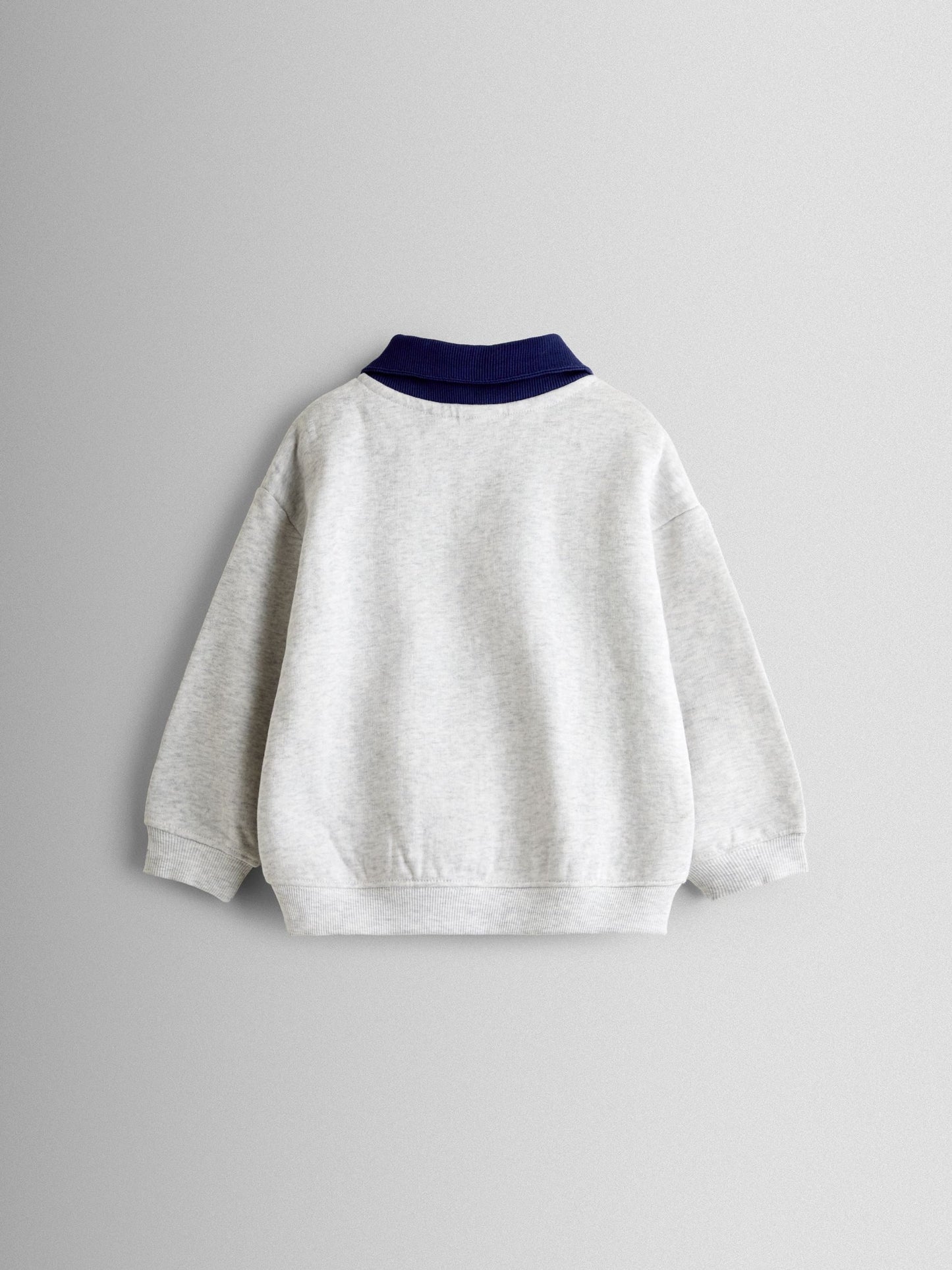 Dsiney Kidz - JoJo Maman Bébé Grey Marl Race Car Sweatshirt image 2