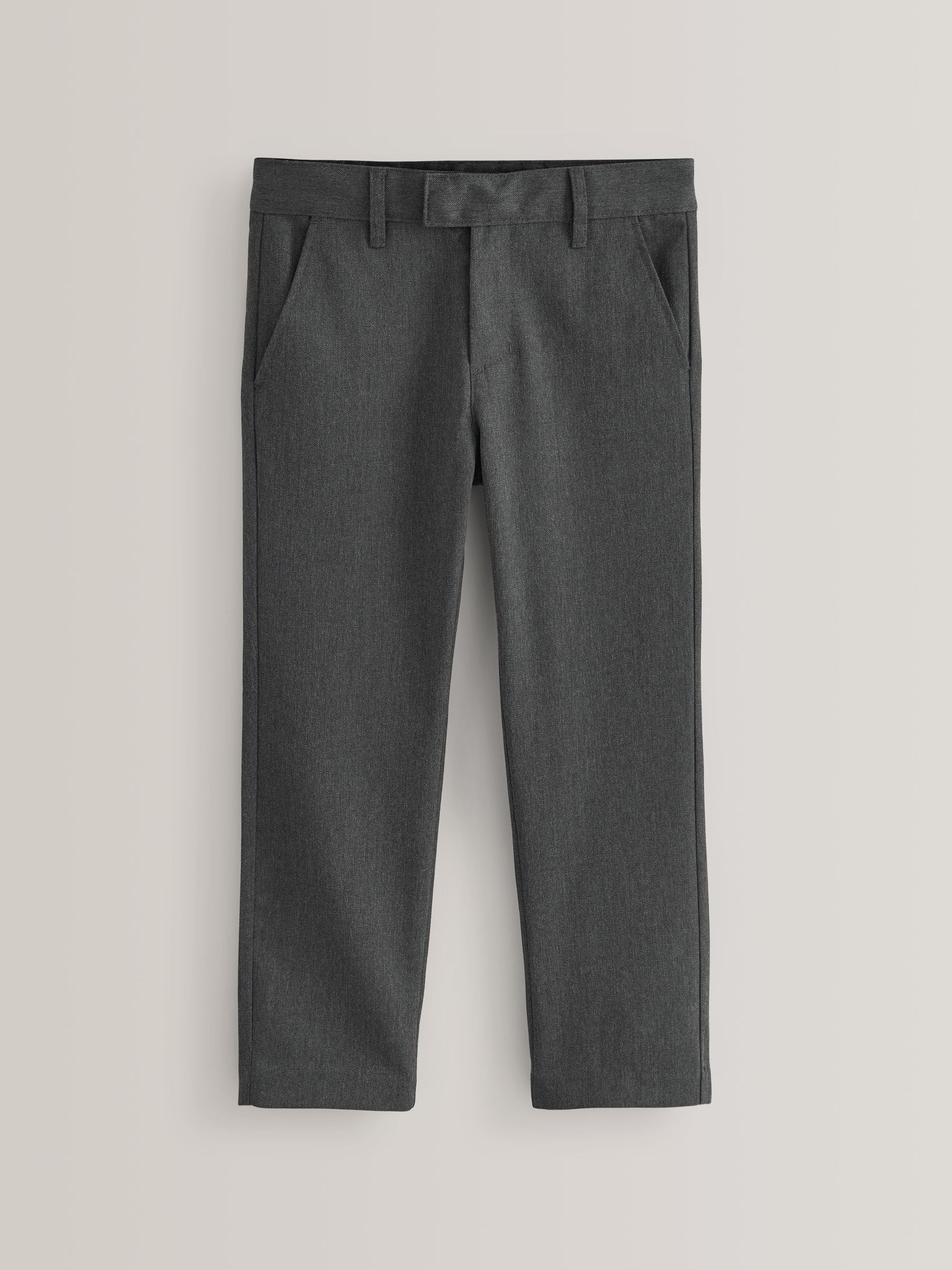 Dsiney Kidz - Grey Longer Leg Regular Waist School Trousers (3-17yrs) image 1