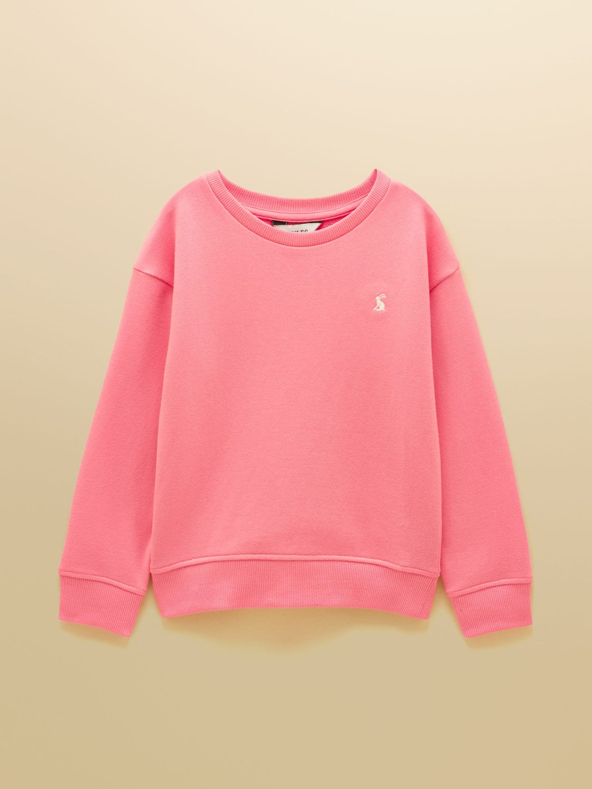 Joules Kids' Pink Crew Neck Sweatshirt And Shorts Set image 2