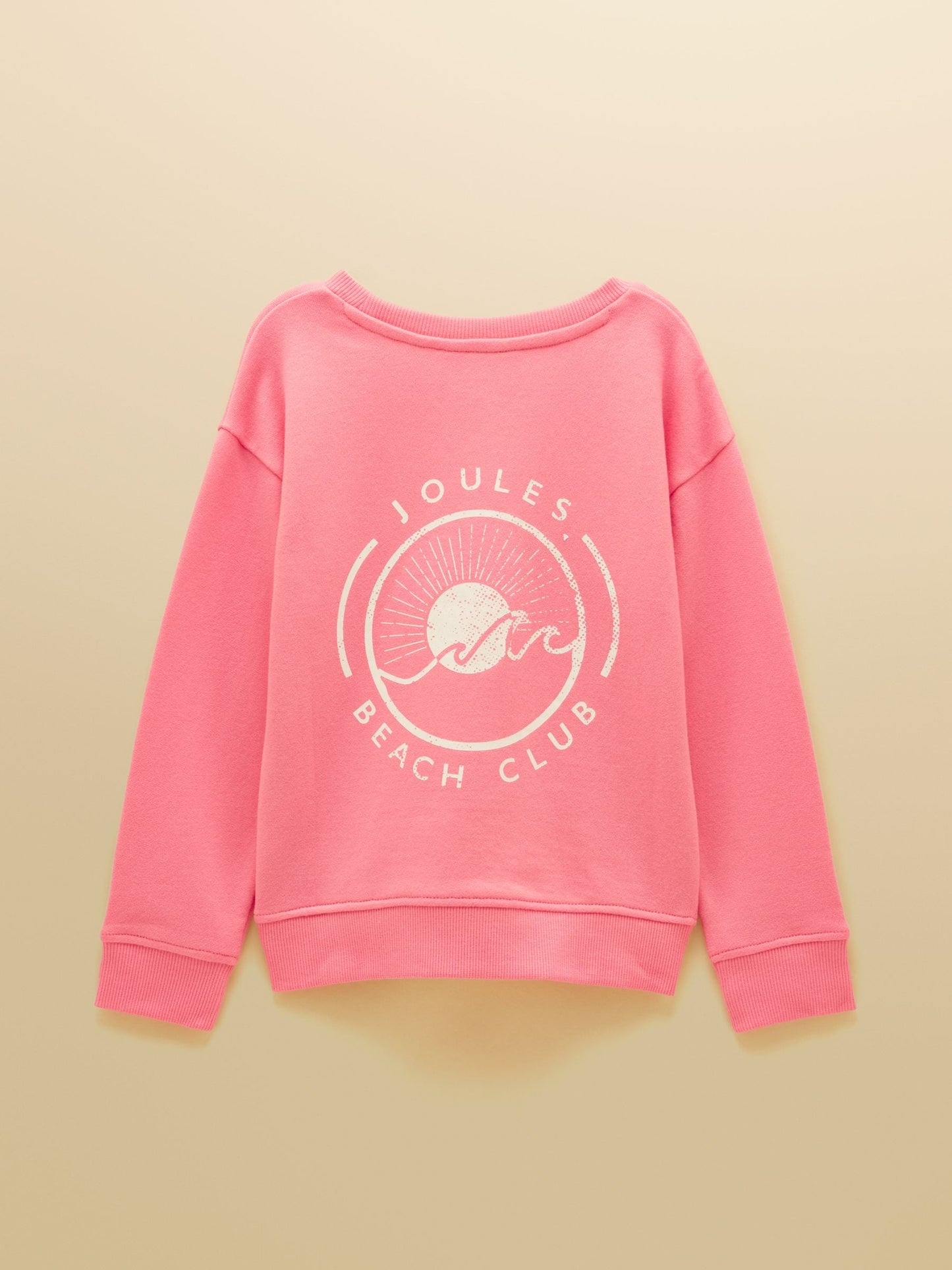 Joules Kids' Pink Crew Neck Sweatshirt And Shorts Set image 3