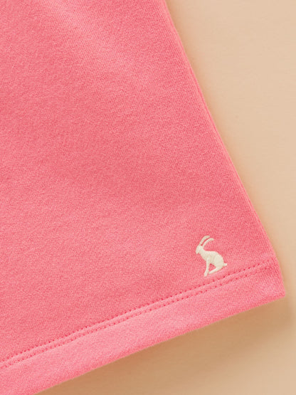Joules Kids' Pink Crew Neck Sweatshirt And Shorts Set image 6