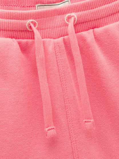 Joules Kids' Pink Crew Neck Sweatshirt And Shorts Set image 7