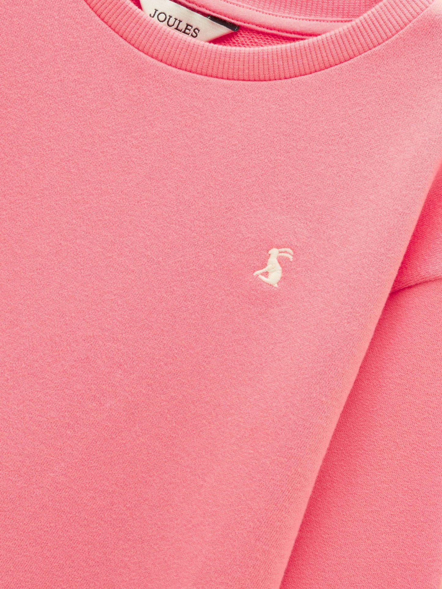 Joules Kids' Pink Crew Neck Sweatshirt And Shorts Set image 8