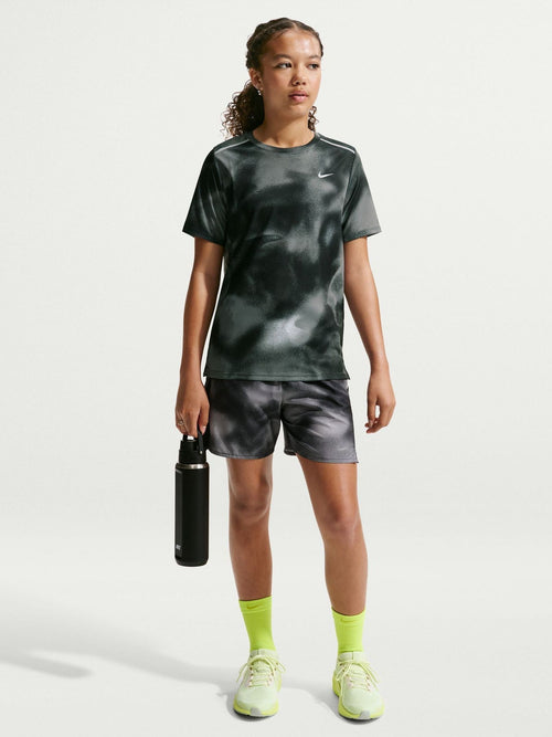 Dsiney Kidz - Nike Black DriFIT Miler Printed T-Shirt image 1