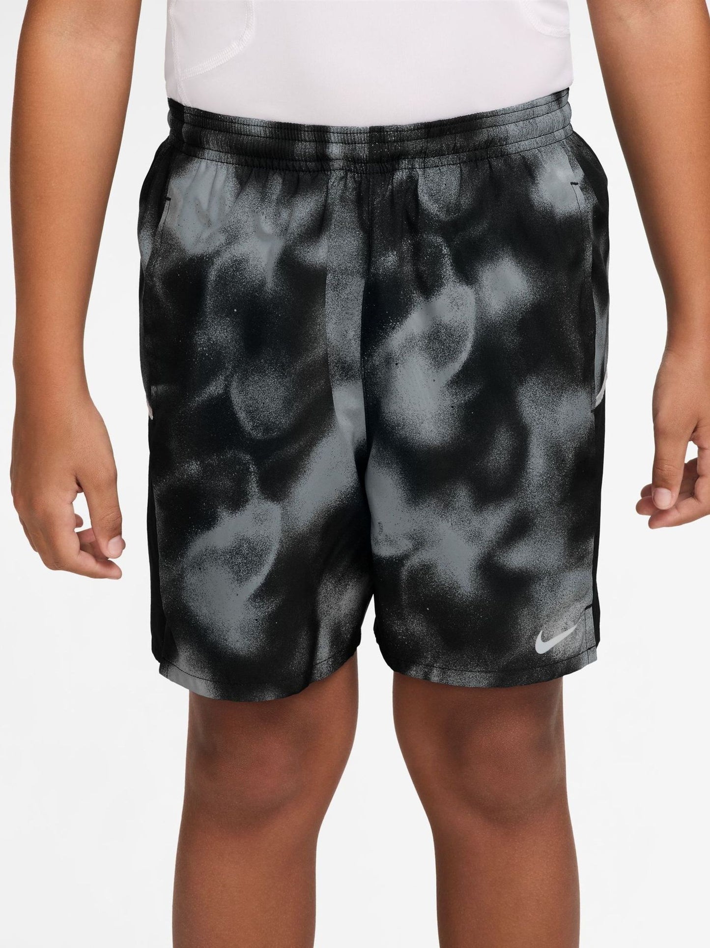 Dsiney Kidz - Nike Black Dri-FIT Miler Printed Shorts image 1