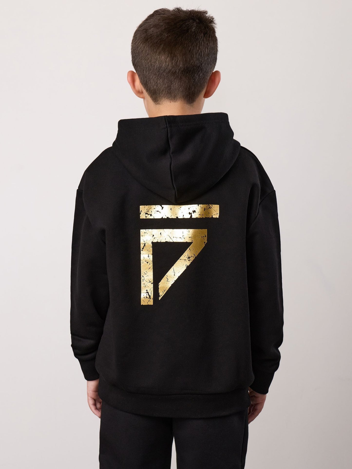 Dsiney Kidz - Gym King Black/Gold Fight Division Hoodie image 3