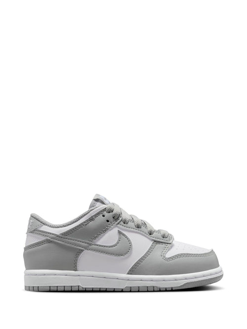 Nike White Grey Junior Dunk Low Trainers image 1