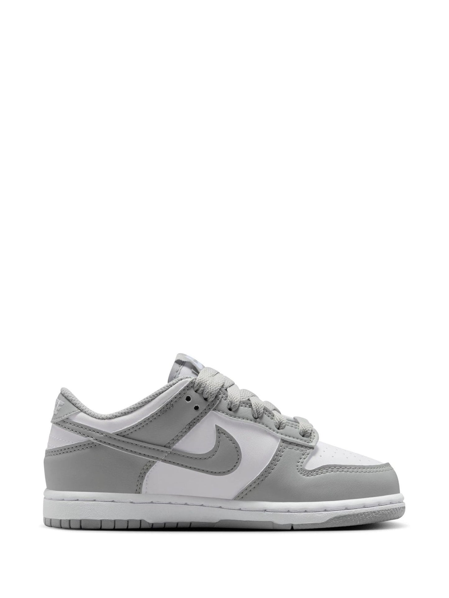 Nike White Grey Junior Dunk Low Trainers image 2