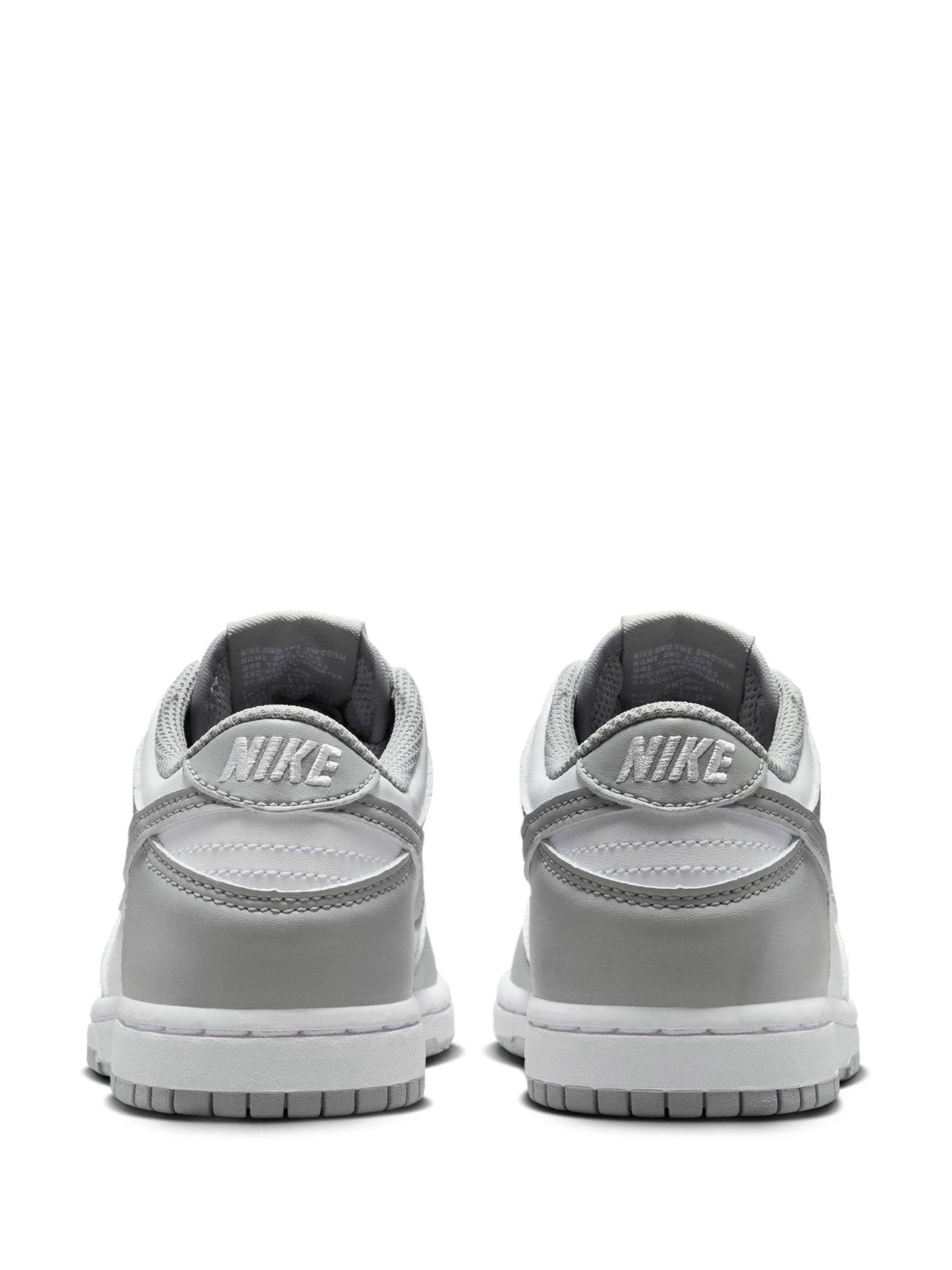 Nike White Grey Junior Dunk Low Trainers image 4