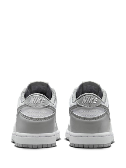 Nike White Grey Junior Dunk Low Trainers image 4