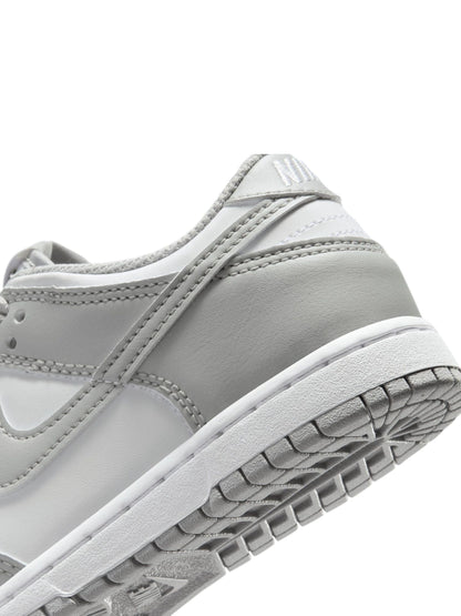 Nike White Grey Junior Dunk Low Trainers image 7
