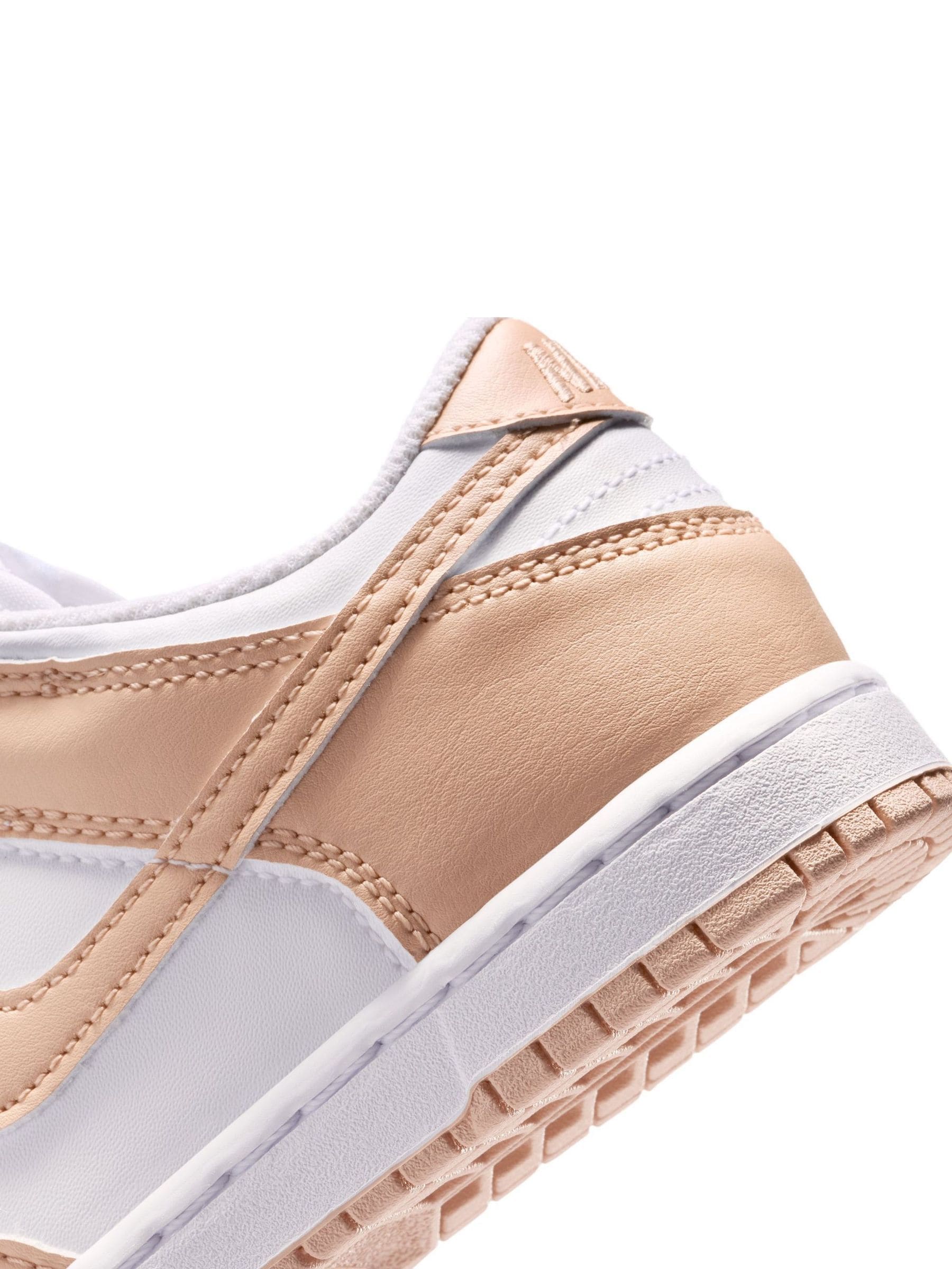 Nike White Junior Dunk Low Trainers image 6