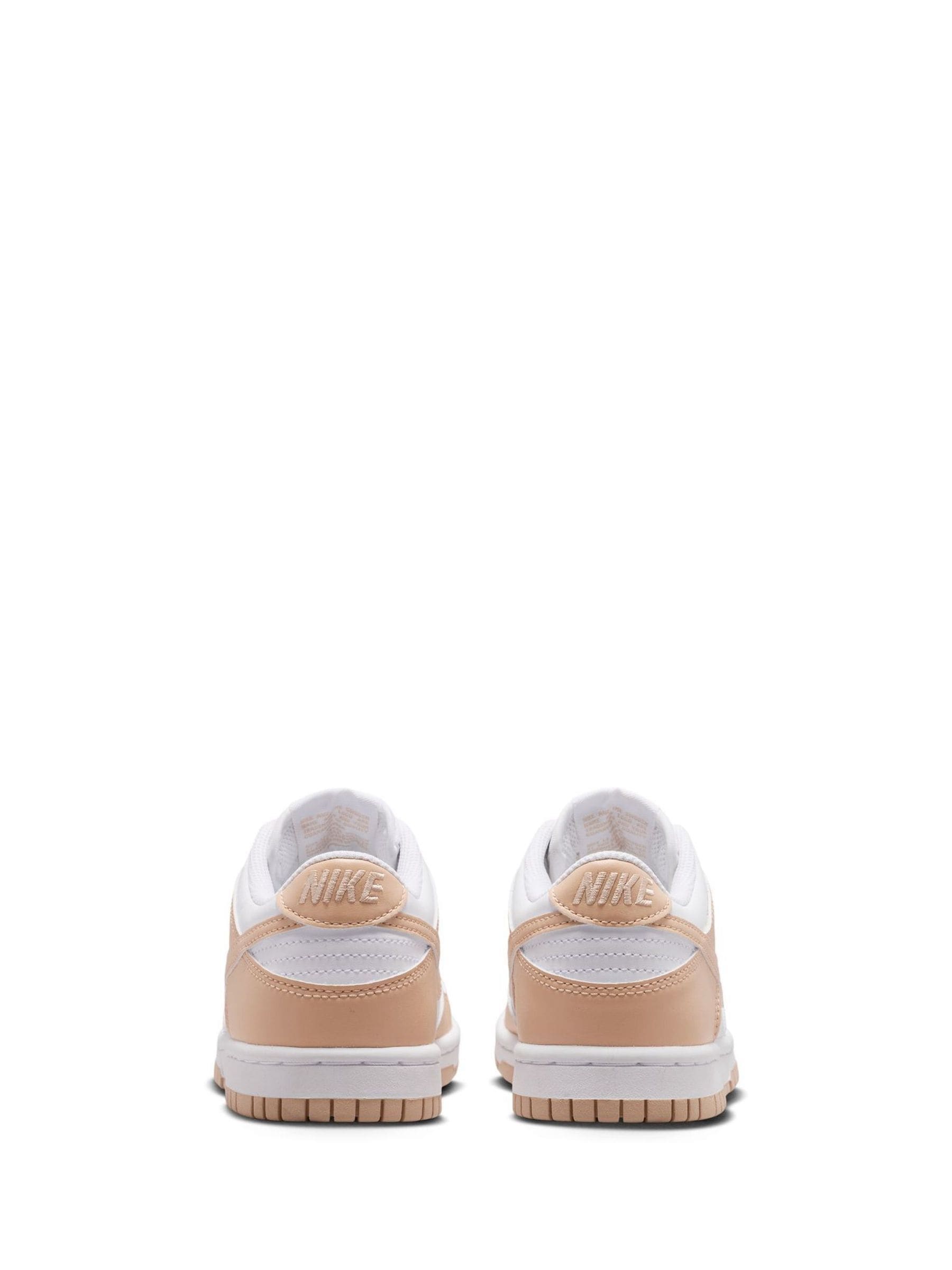 Nike White/Shimmer Youth Dunk Low Trainers image 3