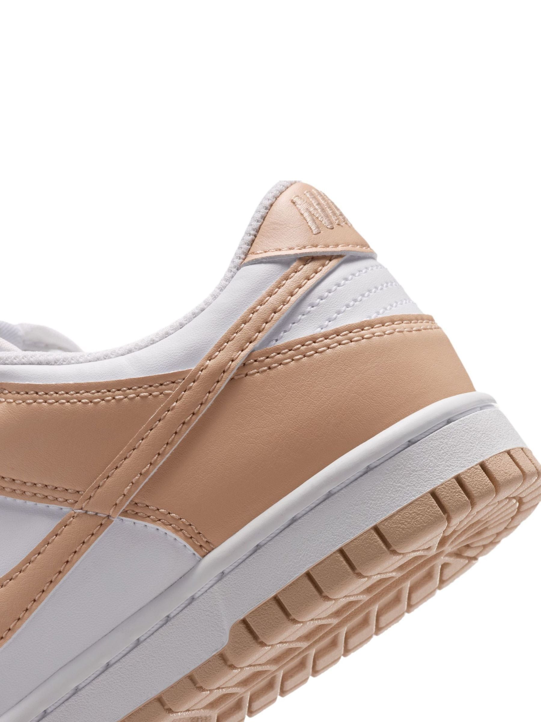 Nike White/Shimmer Youth Dunk Low Trainers image 7