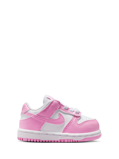 Nike White/Pink Infant Dunk Low Trainers image 1